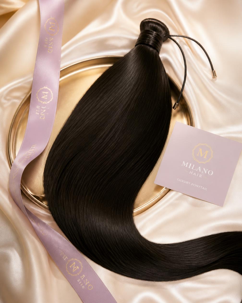 Ponytails — Sleek drawstring and wrap ponytails in minutes.